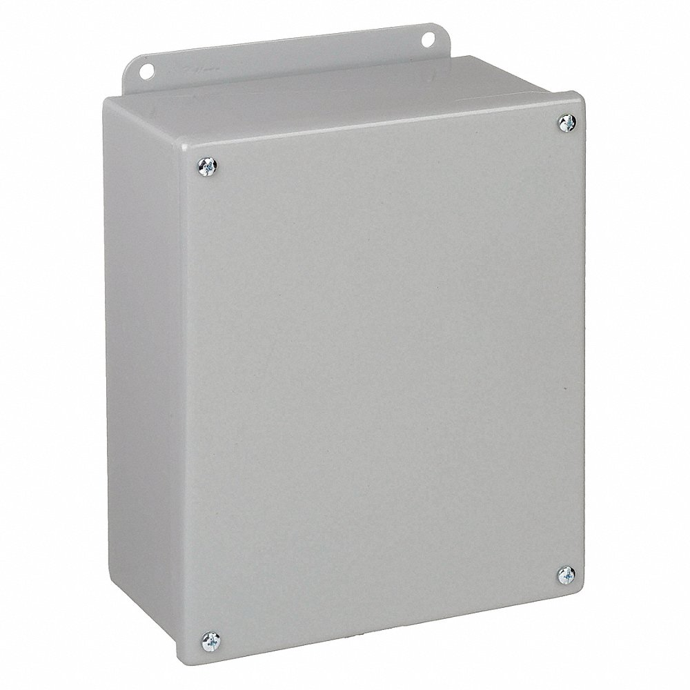 HOFFMAN A6044SC Metallic Junction Box Enclosure 6 Inch Height x 4 Inch Width x 4 Inch Depth | AG2RDG 32FE65
