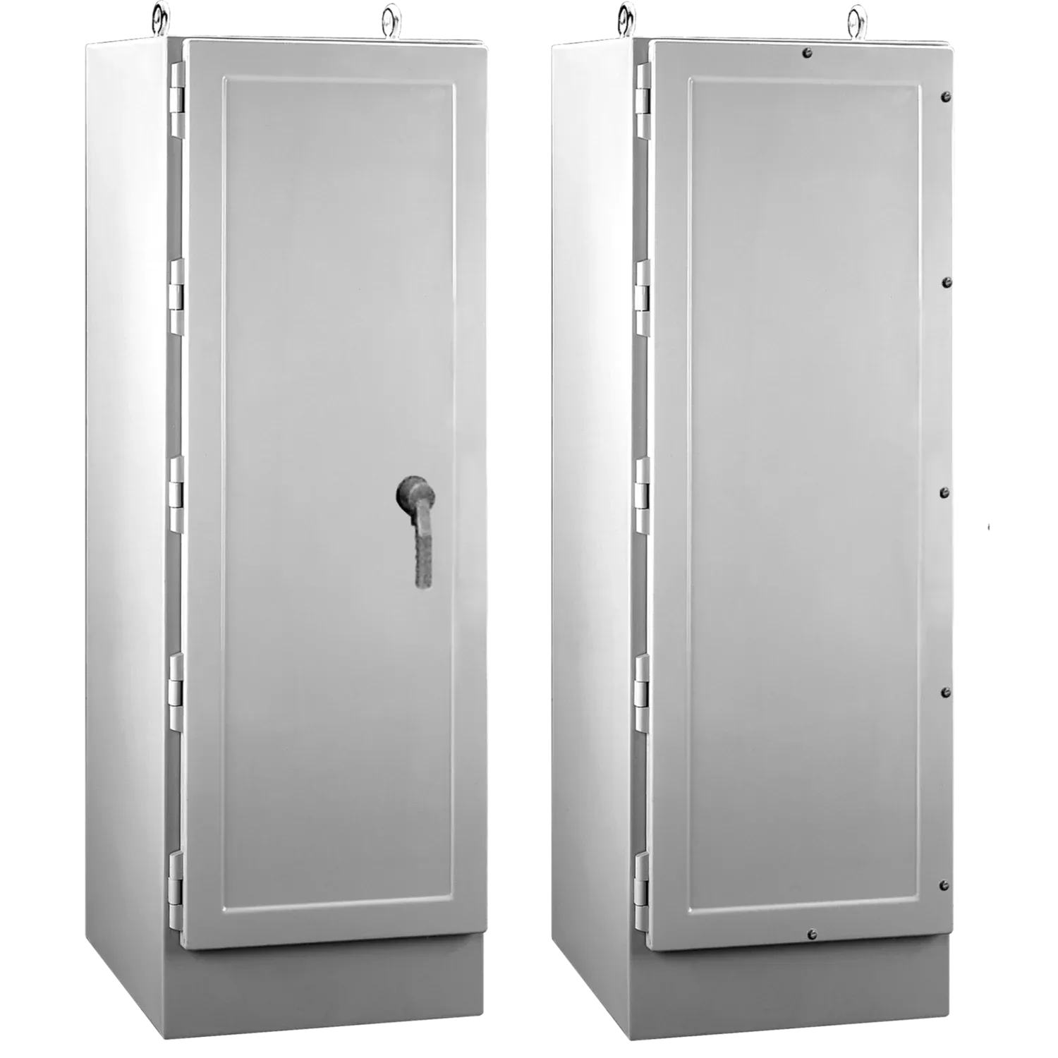 HOFFMAN A722525FGFS3PT Free Stand Enclosure, 3 Point Latch, Type 4X, 72 x 25 x 24.5 Inch Size, Fiberglass | CH8CQD