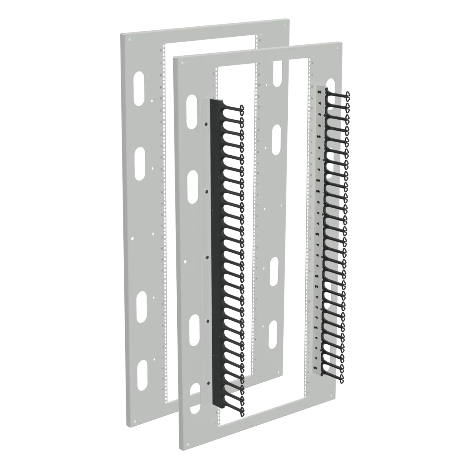 HOFFMAN A90P36RP Rack Panel Kit, Fits 90 x 36 Inch Size, Light Gray, Steel | CH8DRV