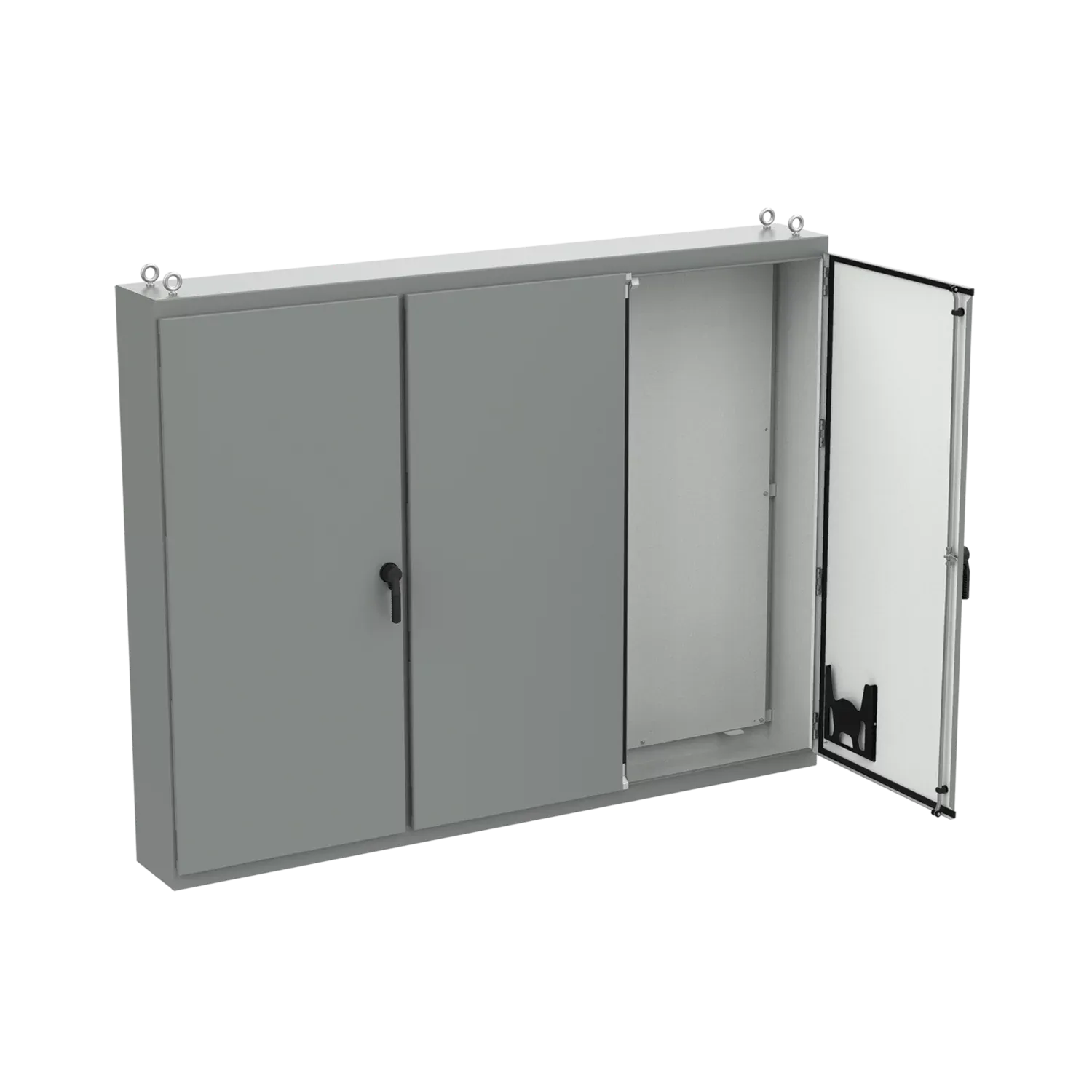 HOFFMAN A86M3E Free Stand Enclosure, Multi Door, 86.12 x 112 x 14.12 Inch Size, Steel | CH8DLZ