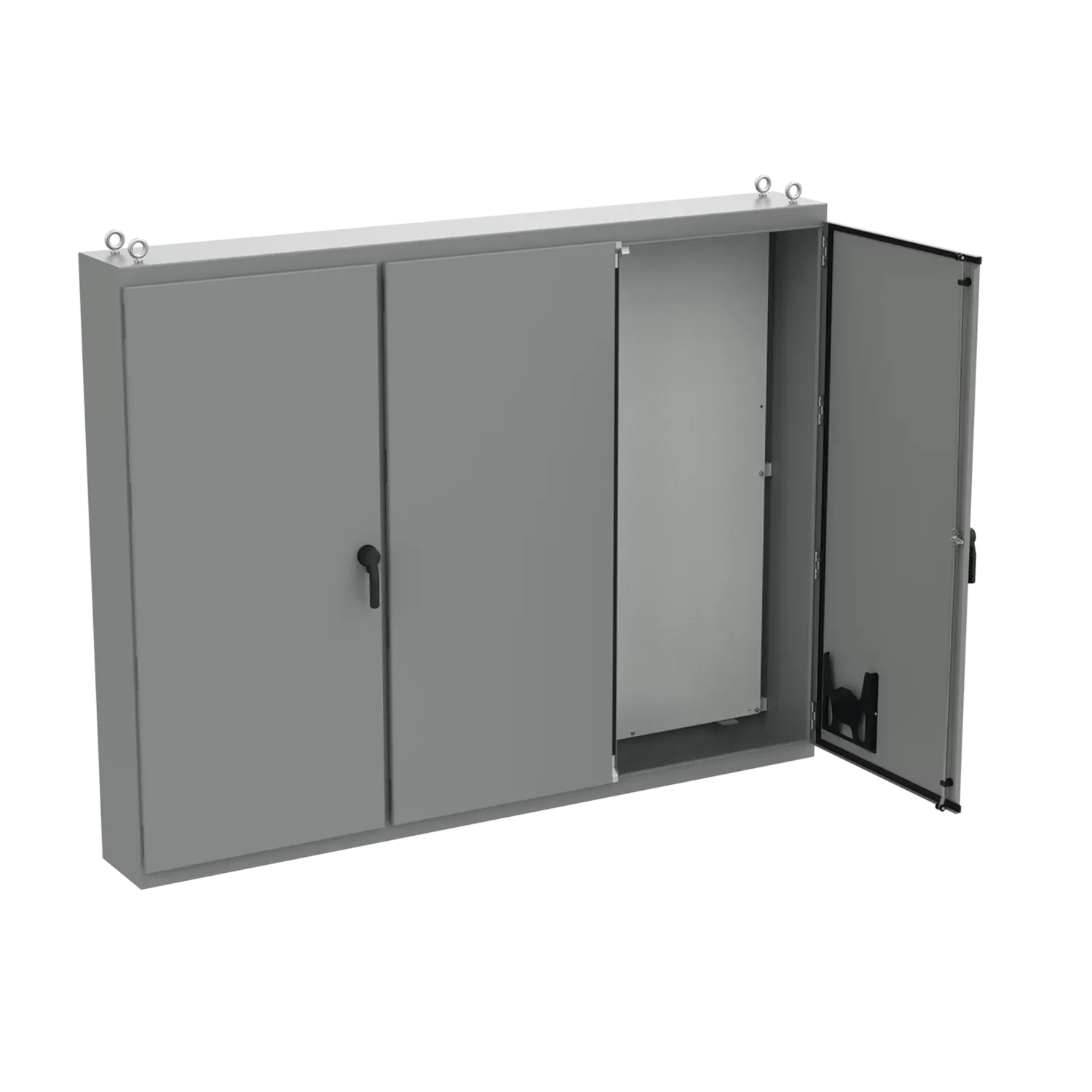 HOFFMAN A86M3E20G Free Stand Enclosure, Multi Door, 86.12 x 112 x 20.12 Inch Size, Gray, Steel | CH8DMB