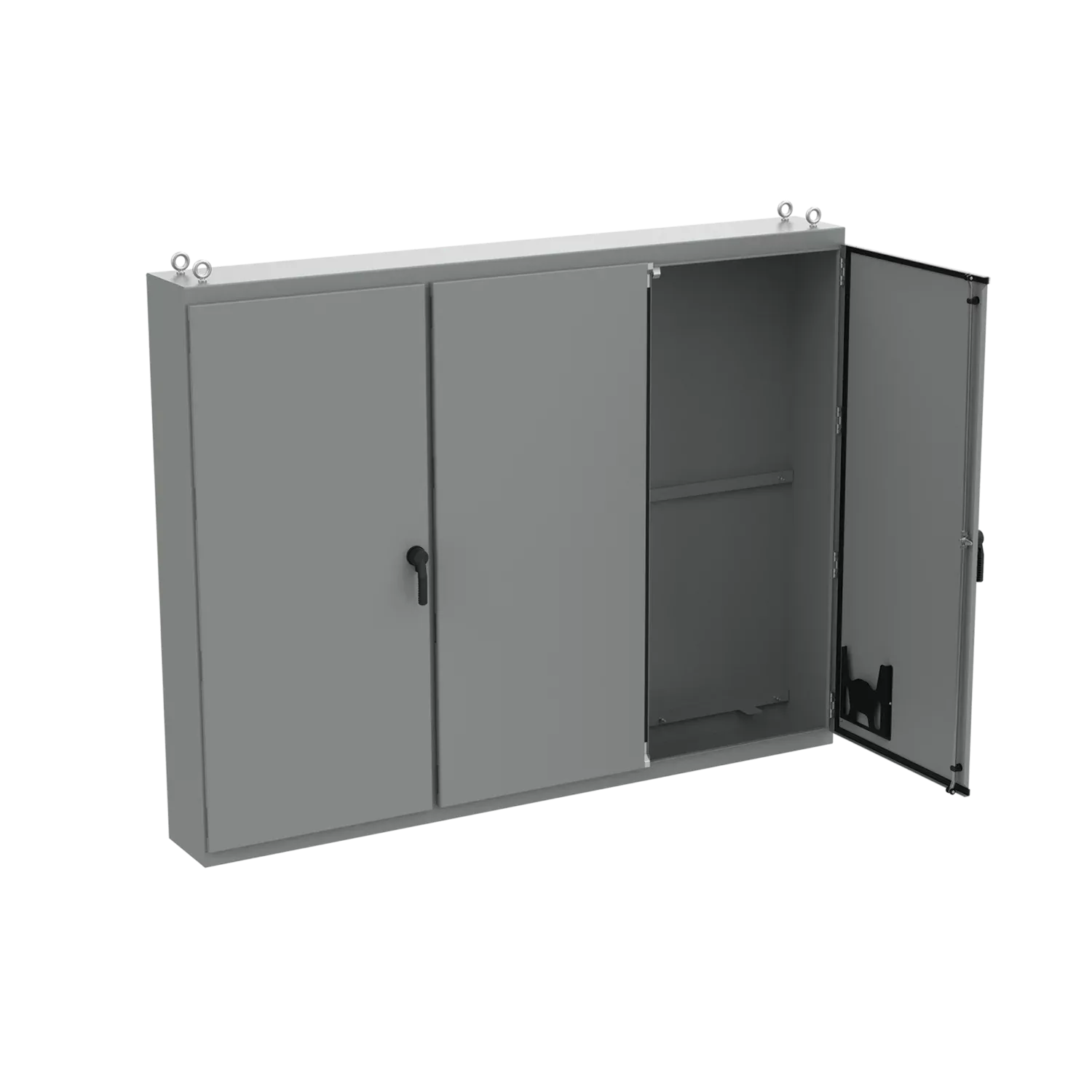 HOFFMAN A86M3E20LPG Free Stand Enclosure, Multi Door, 86.12 x 112 x 20.12 Inch Size, Steel | CH8DMD