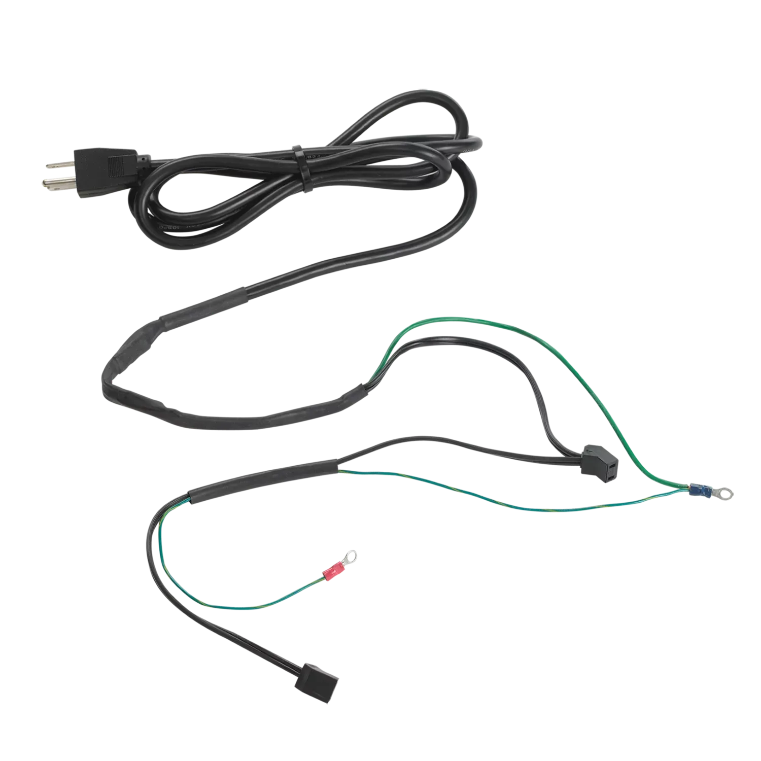 Fan Cords With Inline Thermostat, Black, Copper