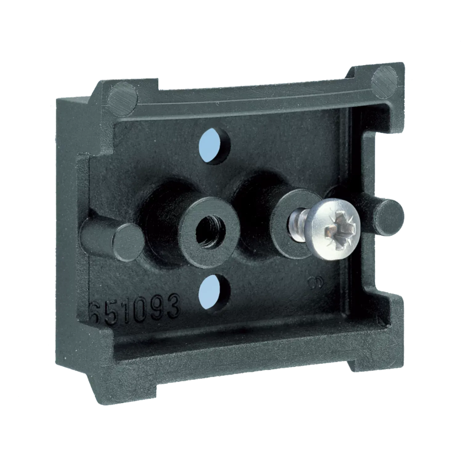 HOFFMAN ADIN3PA42 Din Rail Bracket, 1.7 x 1.5 x 0.55 Inch Size, Black, Plastic | CH8DZE