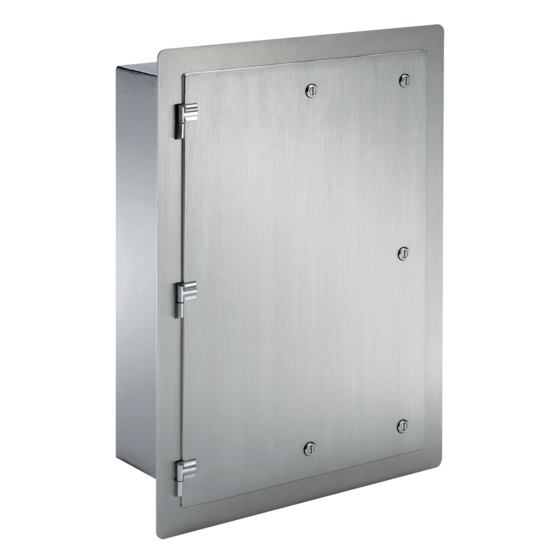 HOFFMAN AFMSC12126SS Enclosure, 304 SS, Flush Mount, Screw Cover, 12 x 12 x 6 Inch Size | CH8EEJ