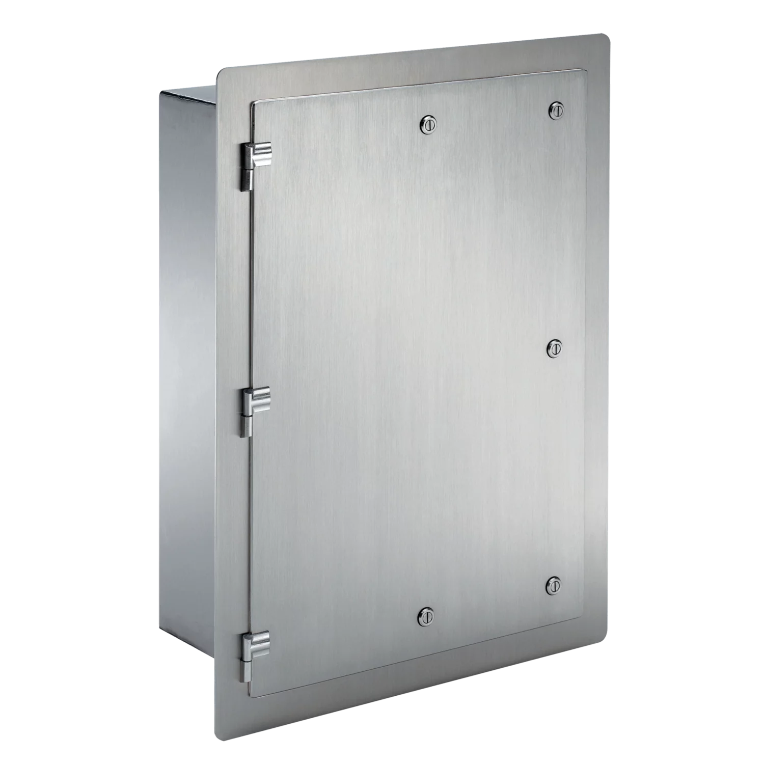 HOFFMAN AFMSC12126SS Enclosure, 304 SS, Flush Mount, Screw Cover, 12 x 12 x 6 Inch Size | CH8EEJ