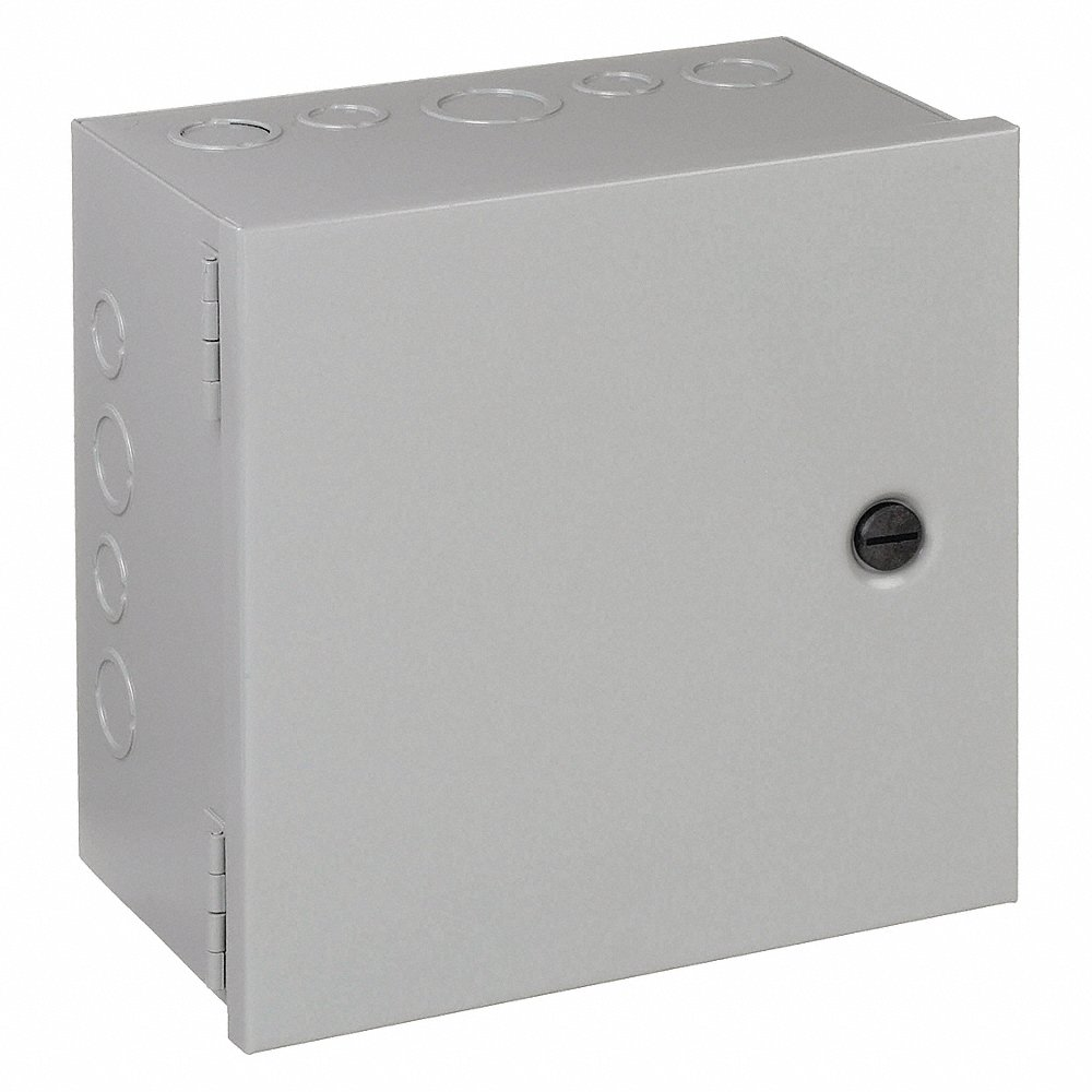 HOFFMAN AHE10X10X6 Metallic Junction Box Enclosure 10 Inch Height x 10 Inch Width Ip30 | AG2RKE 32FG24