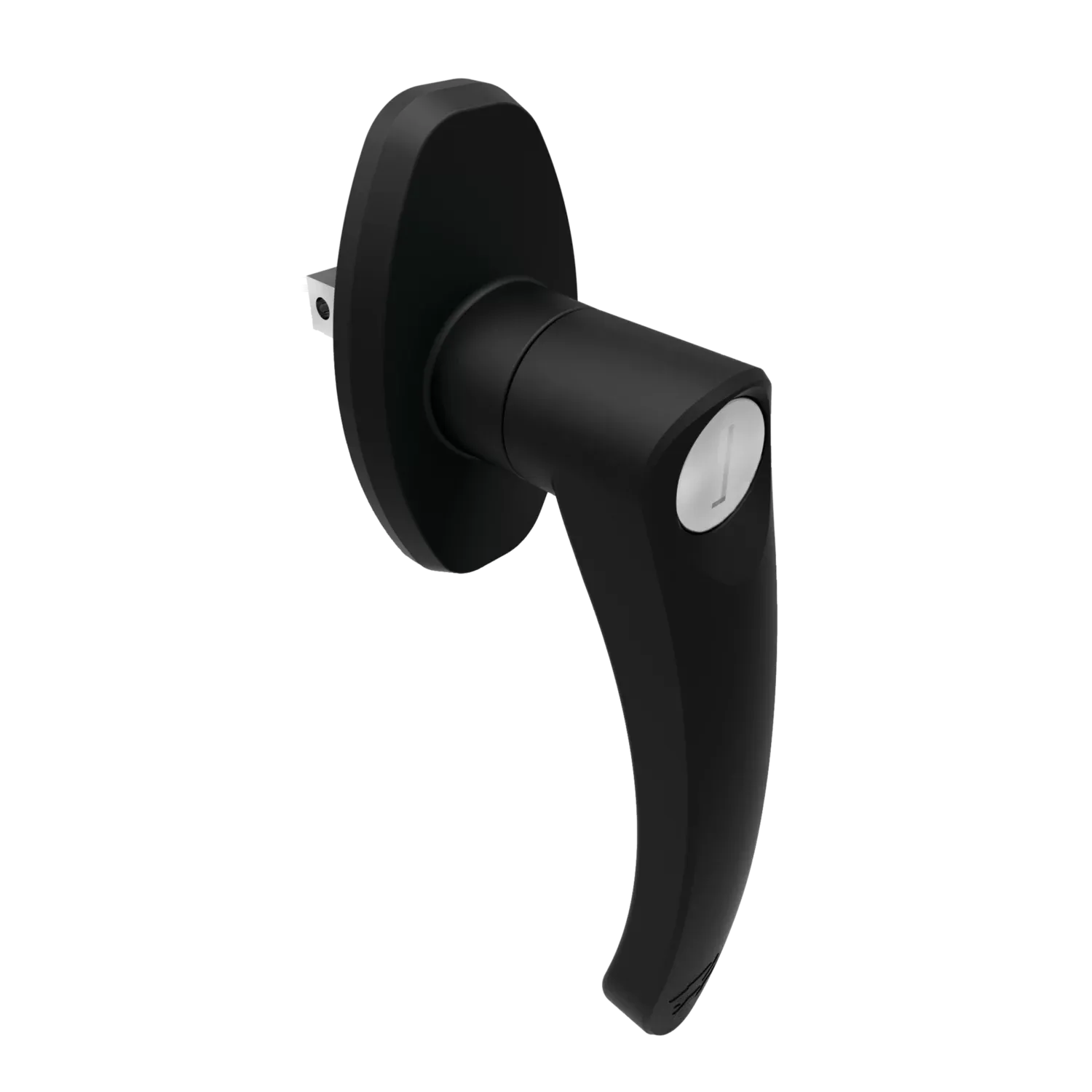 HOFFMAN AL2ACCWBLK Latch Kit, One Door Enclosure, Keylock Handle, CCW, 1 Point, Black | CH8EGQ