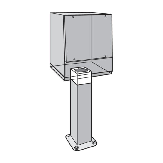 HOFFMAN APE688 Pedestal Extension, 6 x 8 x 8 Inch Size, Gray, Steel | CH8EMA