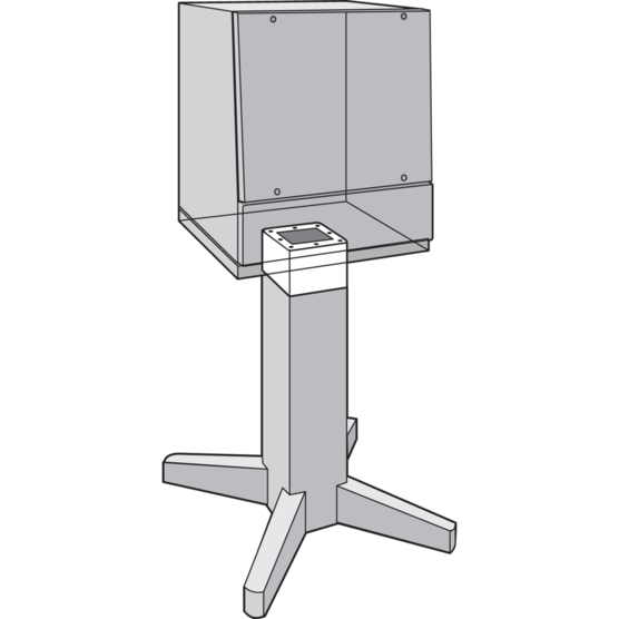 HOFFMAN APE6SS Pedestal Extension, Stainless Steel, 6 x 8 x 8 Inch Size, 304 SS | CH8EMC