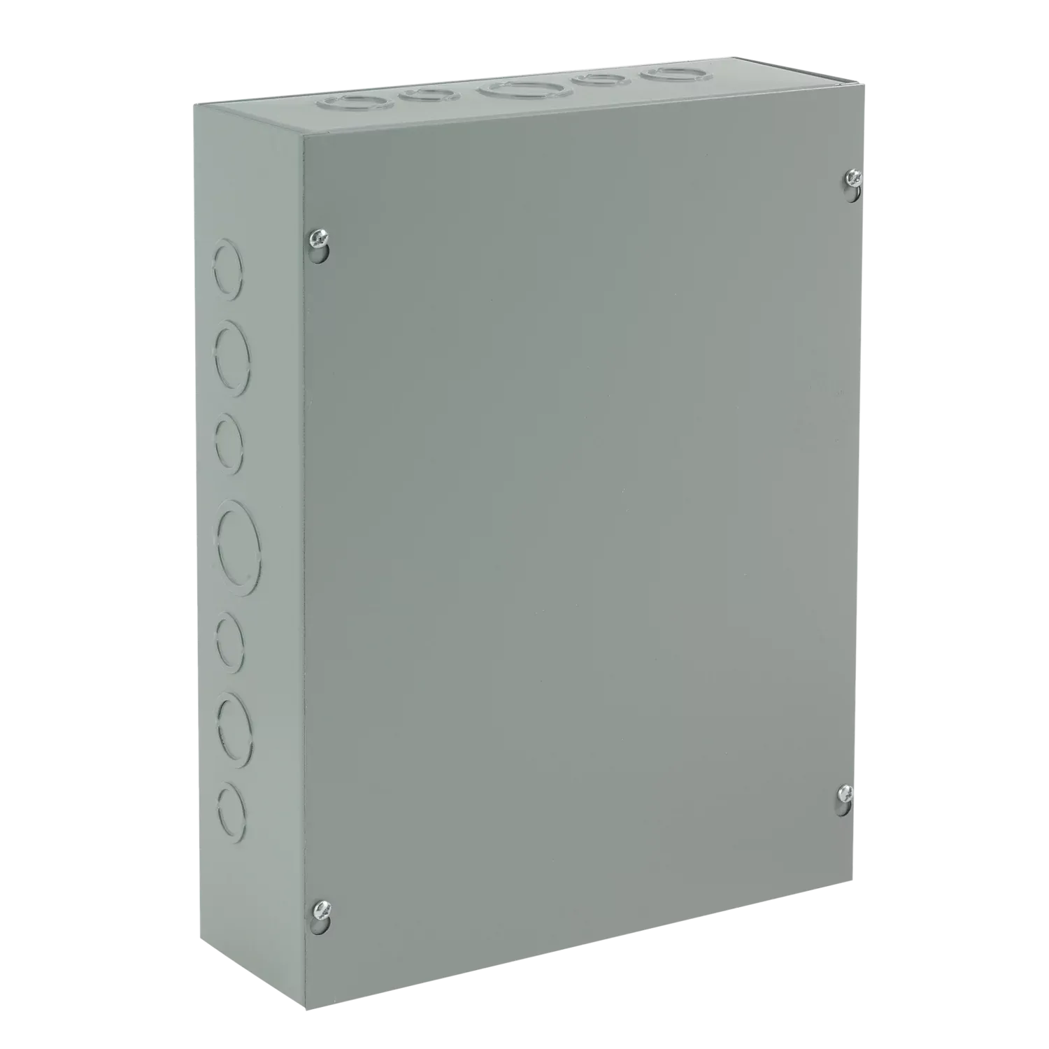 HOFFMAN ASE24X12X12 Box, Screw Cover, 24 x 12 x 12 Inch Size, Gray, Steel, With Knockouts | CH8AKC
