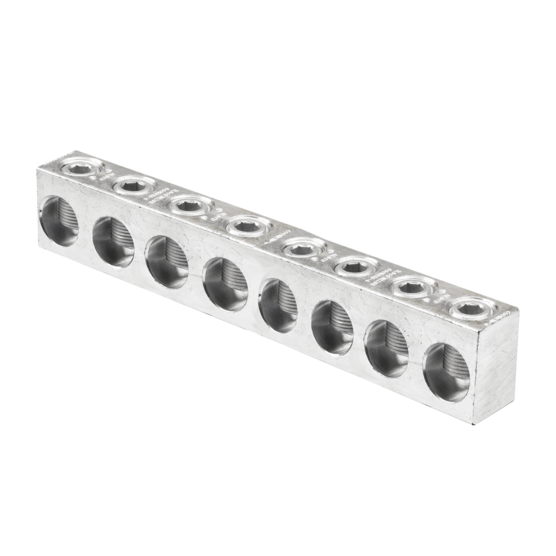 HOFFMAN ASG8 Ground Bar Kit, Ground Splitter, 8 Lugs | CH8EXZ