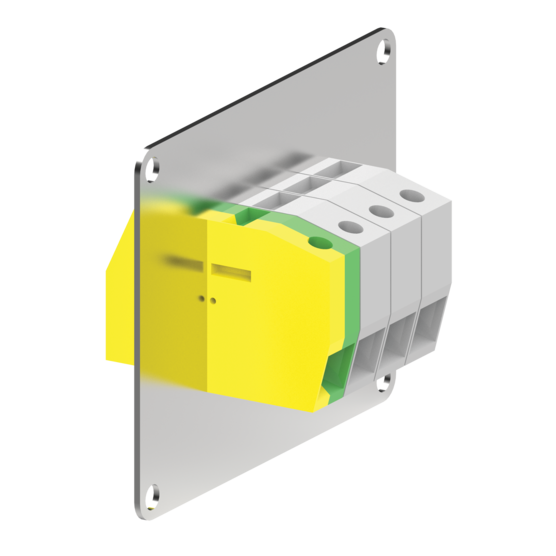 HOFFMAN ATBP100 Terminal Plate, 100A | CH8FBG