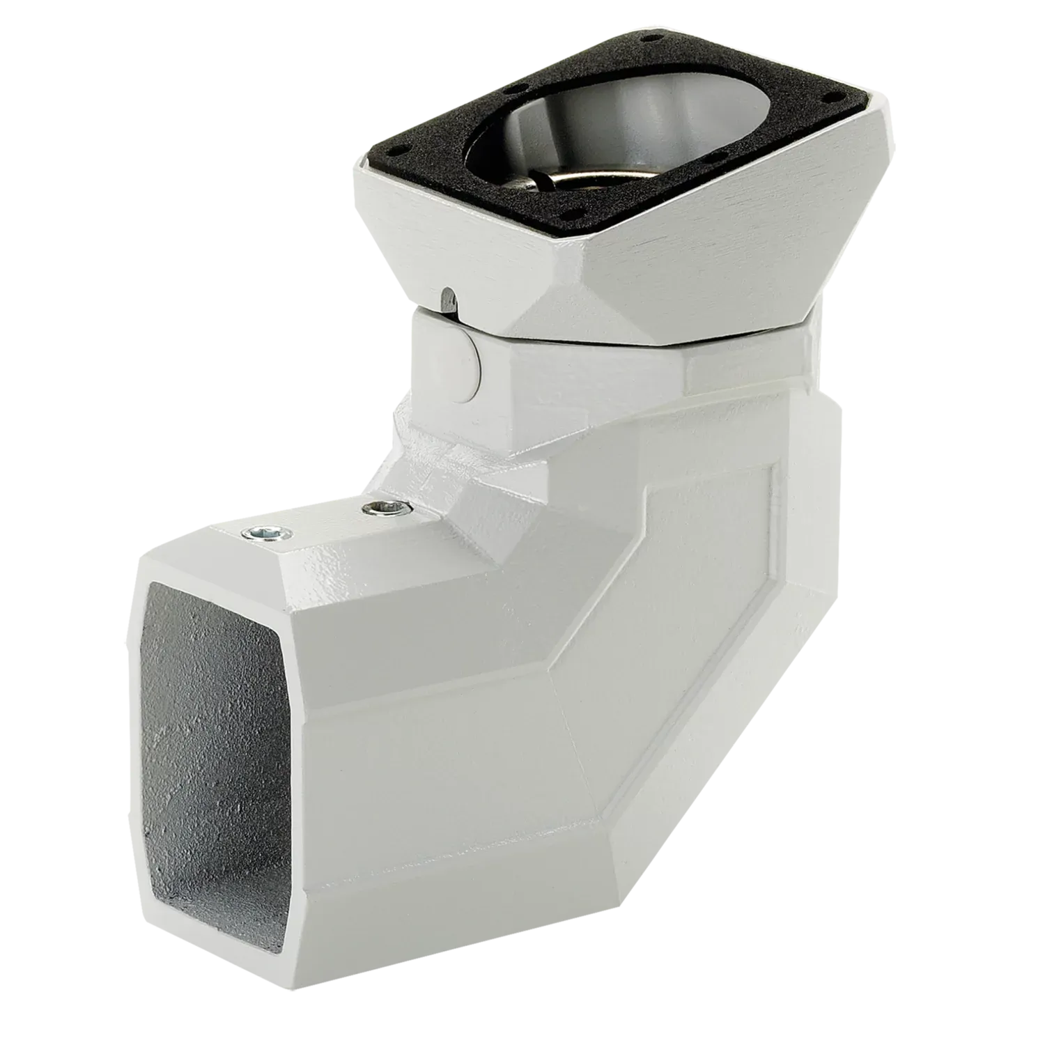 HOFFMAN CCS2FEC15LG Flange Elbow Coupling, 15 Deg., Fits 45 x 60mm Size, Gray, Aluminium | CH8FPM