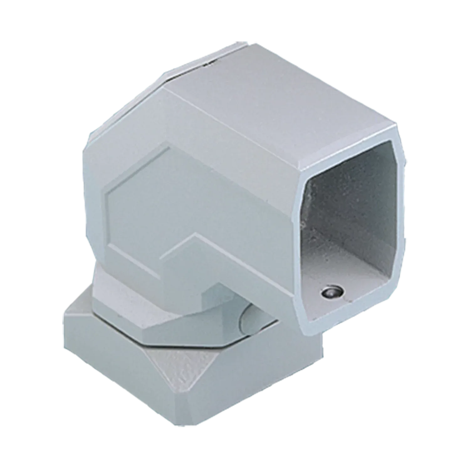 HOFFMAN CCS2FECLG Flange Elbow Coupling, Fits 45 x 60mm Size, Gray, Aluminium | CH8FPN