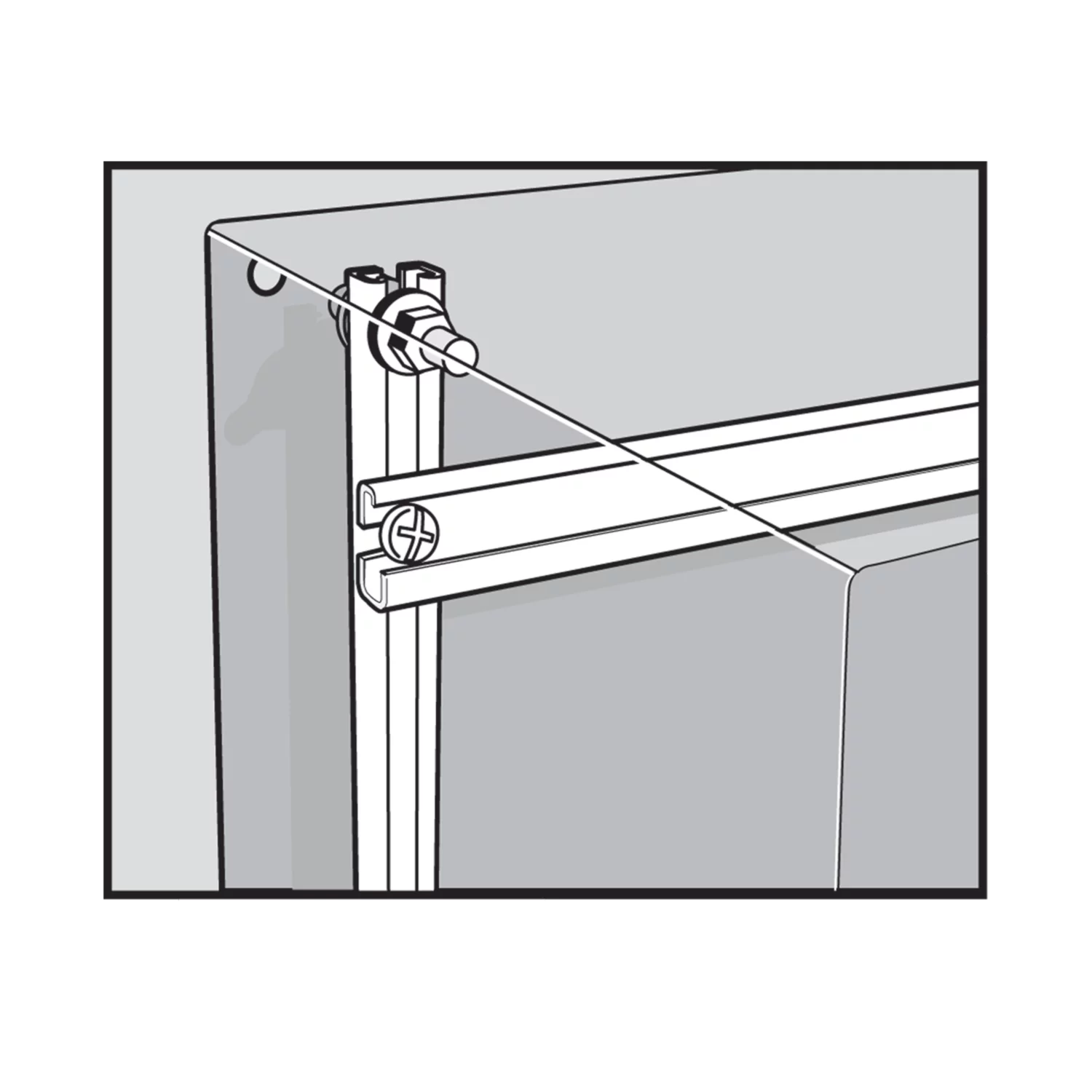 HOFFMAN CMC12 Mounting Channel, Fits 12 Inch Size, Steel | CH8FWY