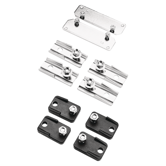 HOFFMAN DMFK2 Mounting Bracket Kit, Fits 10 And 12, Plated, Steel | CH8HWM