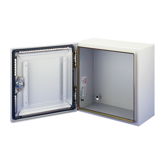 HOFFMAN CSD30248LGEMC EMC Enclosure, Type 4, 30 x 24 x 8 Inch Size, Light Gray, Steel | CH8GRN