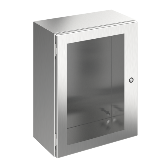 HOFFMAN CSD161210WSS Enclosure, 304 SS, Window Door, 1/4 Turn Latch, Type 4X, 16 x 12 x 10 Inch Size | CH8GHF