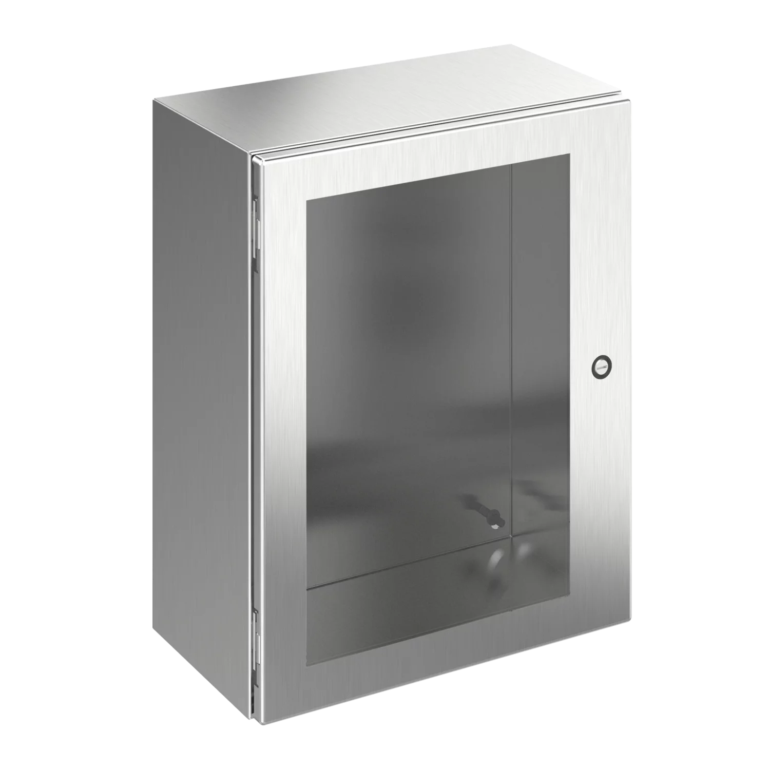 HOFFMAN CSD16126WSS Enclosure, 304 SS, Window Door, 1/4 Turn Latch, Type 4X, 16 x 12 x 6 Inch Size | CH8GHN