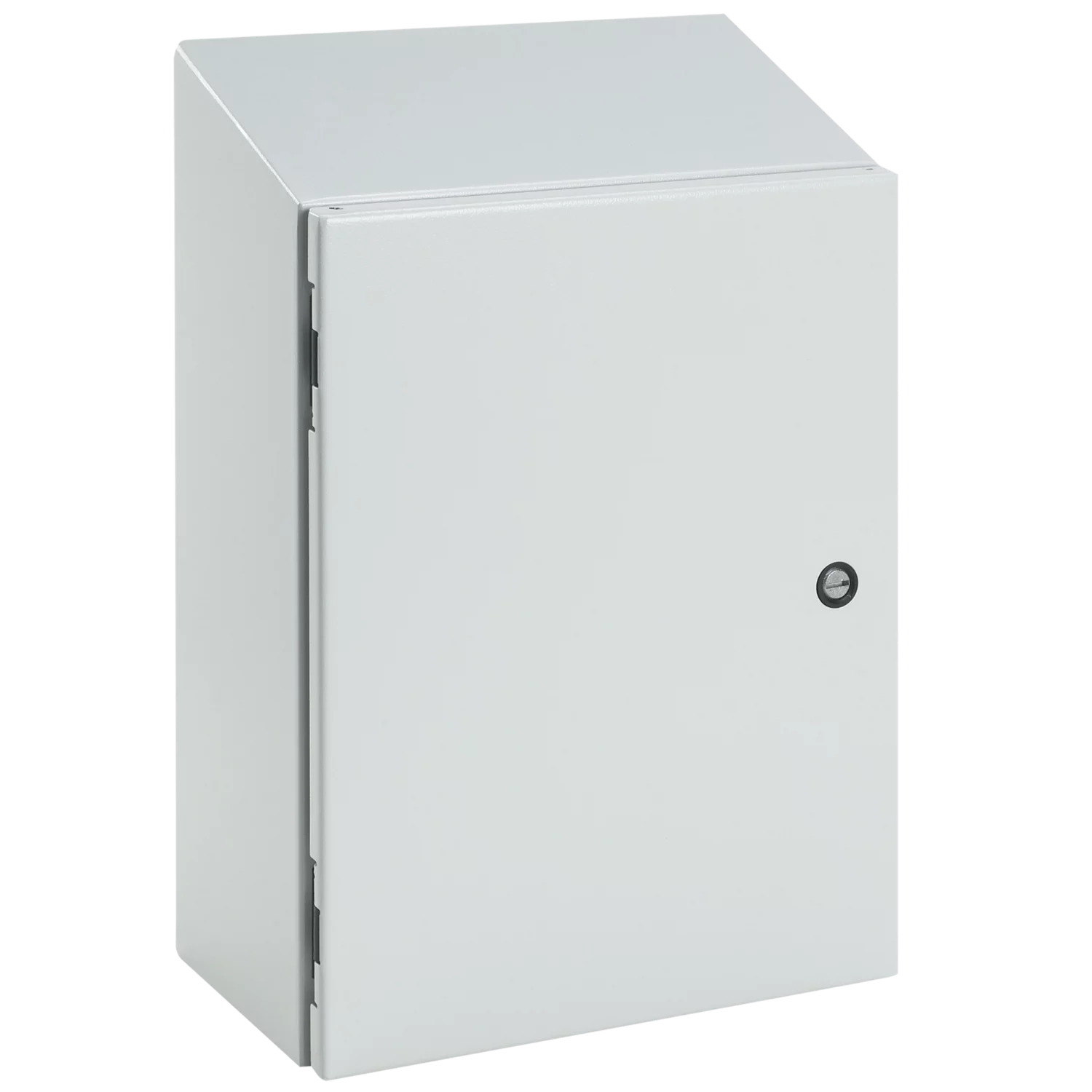 HOFFMAN CSD302410ST Enclosure, Sloped Top, 30 x 24 x 10 Inch Size, Light Gray, Steel | CH8GQM