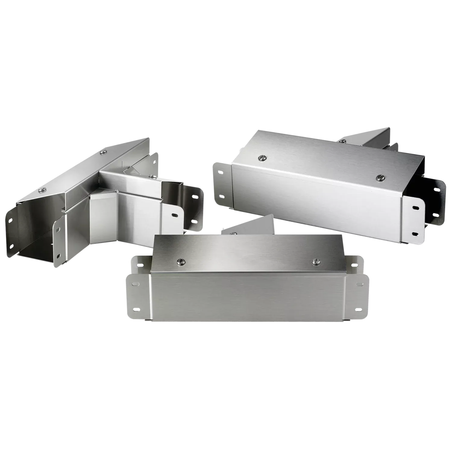 HOFFMAN CTS66TFCOSS Tee, 90 Deg., 6 x 6 Inch Size, 304 SS, Top Cover Sloped Outward | CH8HPU