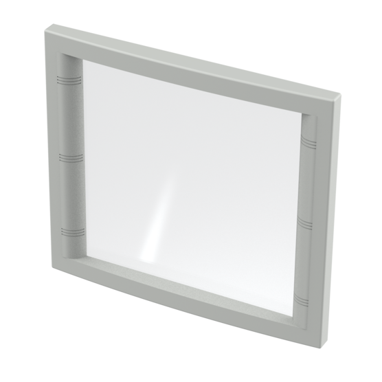 HOFFMAN CWF3136 Enclosure Window Kit, Fits 310 x 360mm Size, Gray, Aluminium | CH8HPZ