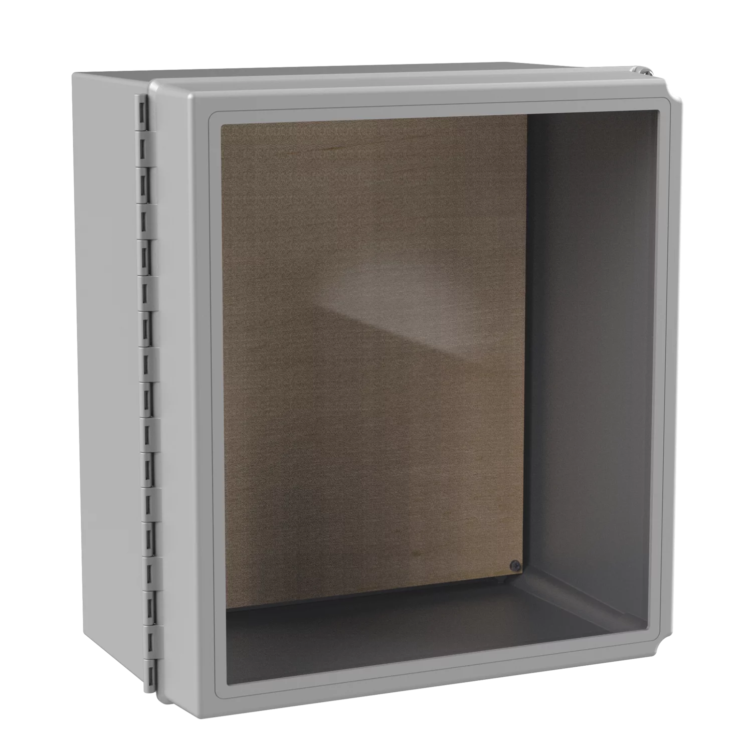 HOFFMAN D181610CHSCFGWP Wifi Cabinet, Hinge Cover, Type 4X, 18 x 16 x 10, Fiberglass, Window Door | CH8HRE