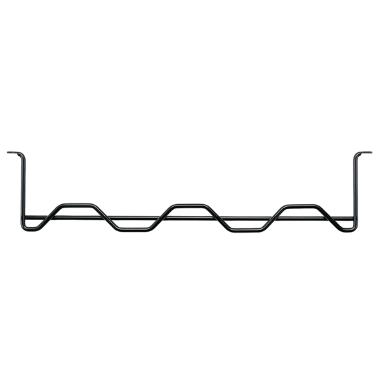 HOFFMAN DCHB1 Horizontal Cable Manager Bar, Fits 19 Inch Size, Black, Steel | CH8HUW