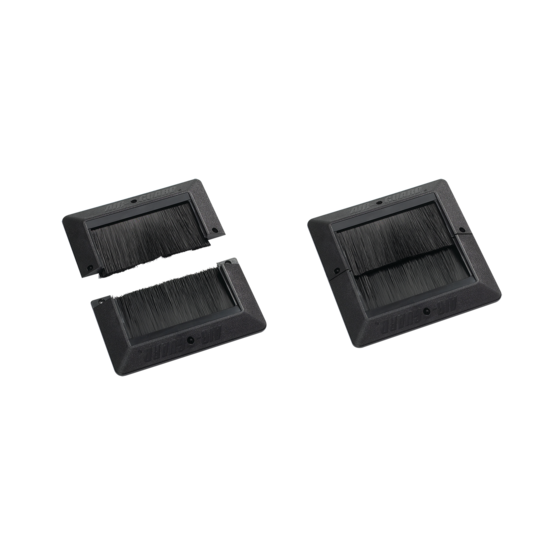 HOFFMAN DFB66S Floor Brush Kits, Surface Mount, 2 Piece, 6 x 6 Inch Size, Plastic | CH8HVD