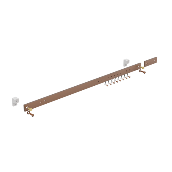 HOFFMAN DG23 Horizontal Ground Bar Kit, 1 x 23.25 Inch Size, Copper | CH8HVG