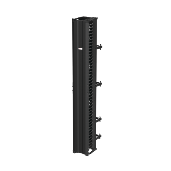 HOFFMAN DV10D7 Vertical Cable Manager, 10 x 84 Inch Size, Black, Composite, Double Sided | CH8HXK