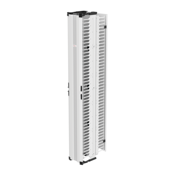 HOFFMAN DV10DF7W Vertical Cable Manager, 84 x 11.25 x 21.2 Inch Size, White, Al, Double Sided | CH8HXP