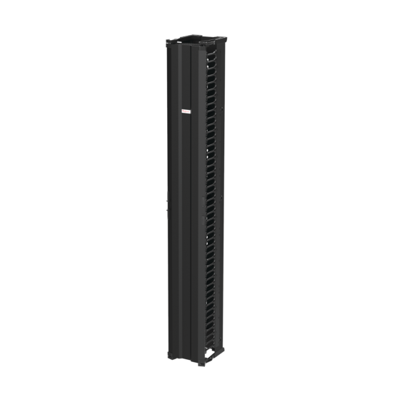 HOFFMAN DV10S7 Vertical Cable Manager, 10 x 84 Inch Size, Black, Composite, Single Sided | CH8HXR