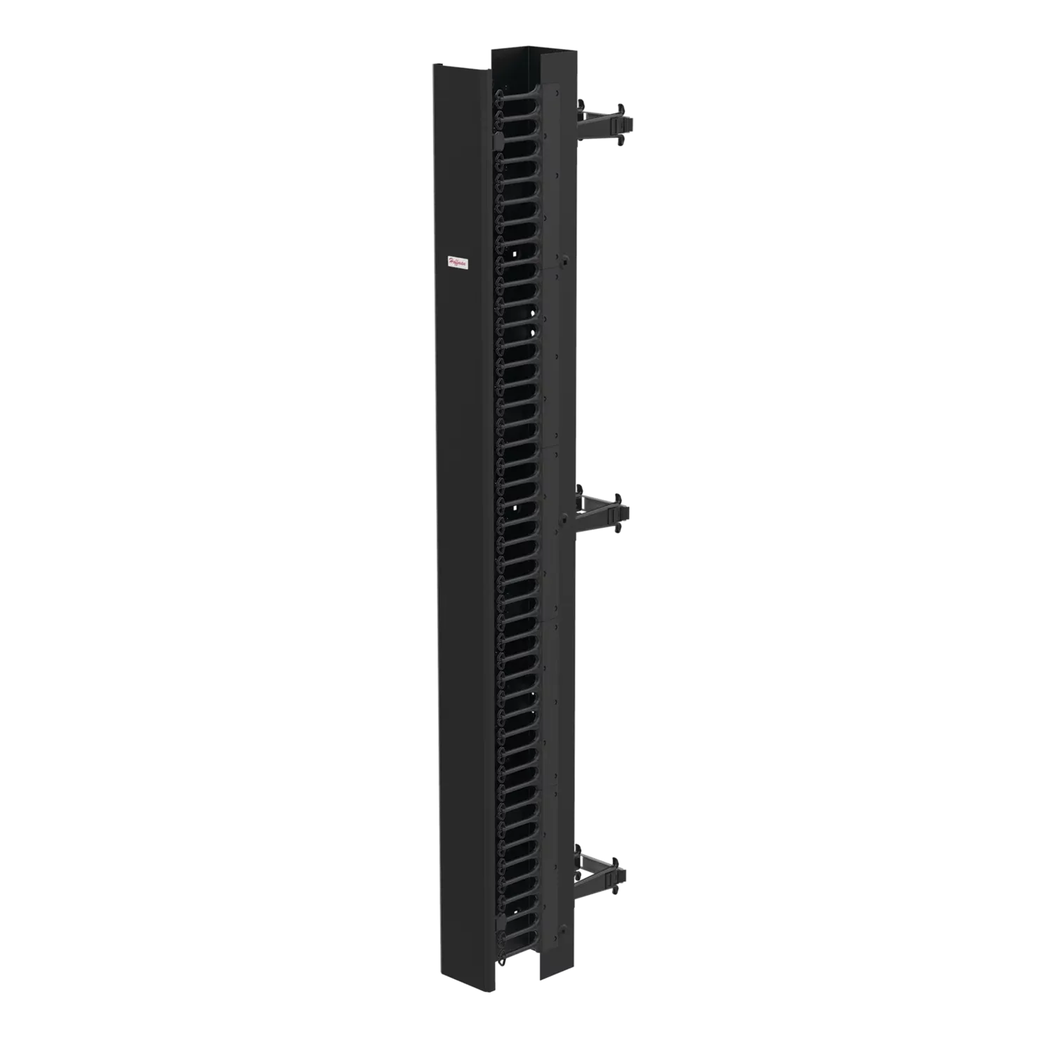 HOFFMAN EC6D7 Vertical Cable Manager, 84 x 6 x 9 Inch Size, Black, Steel, Double Sided | CH8JGY
