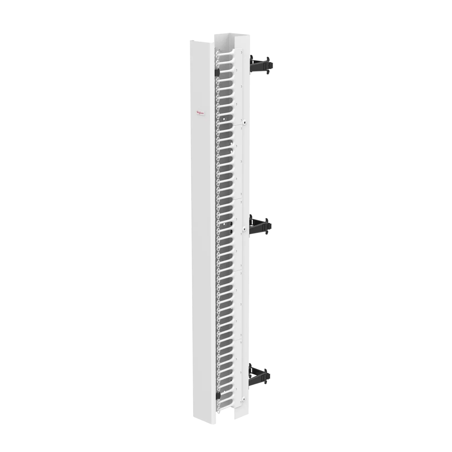 HOFFMAN EC6D7W Vertical Cable Manager, 84 x 6 x 9 Inch Size, White, Steel, Double Sided | CH8JGZ