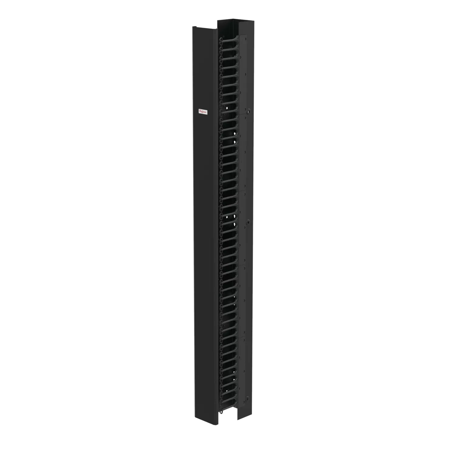 HOFFMAN EC6S7 Vertical Cable Manager, 84 x 6 x 9 Inch Size, Black, Steel, Single Sided | CH8JHC
