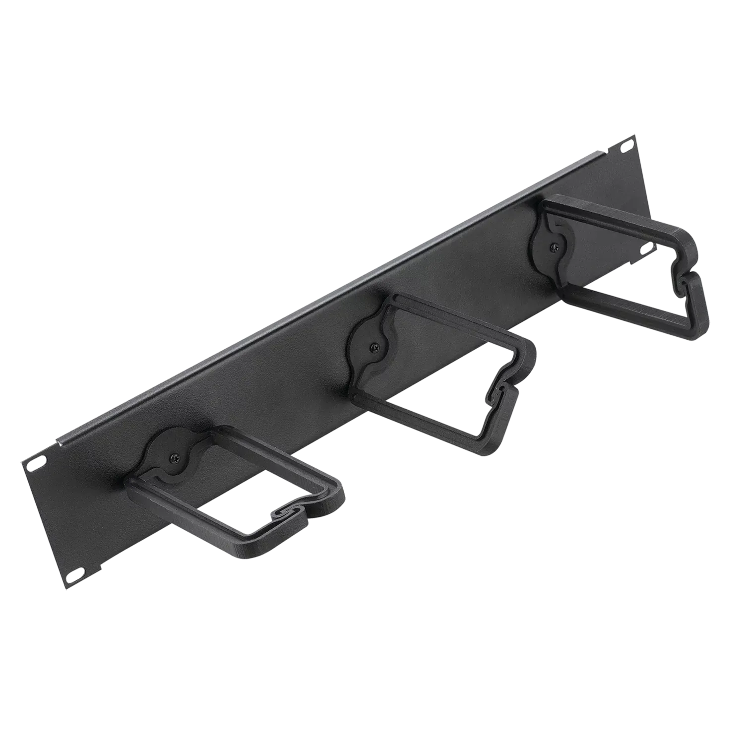 HOFFMAN ECM19DR2U D Ring Assembly, Fits 19 Inch Rack, Black, Steel | CH8JKA