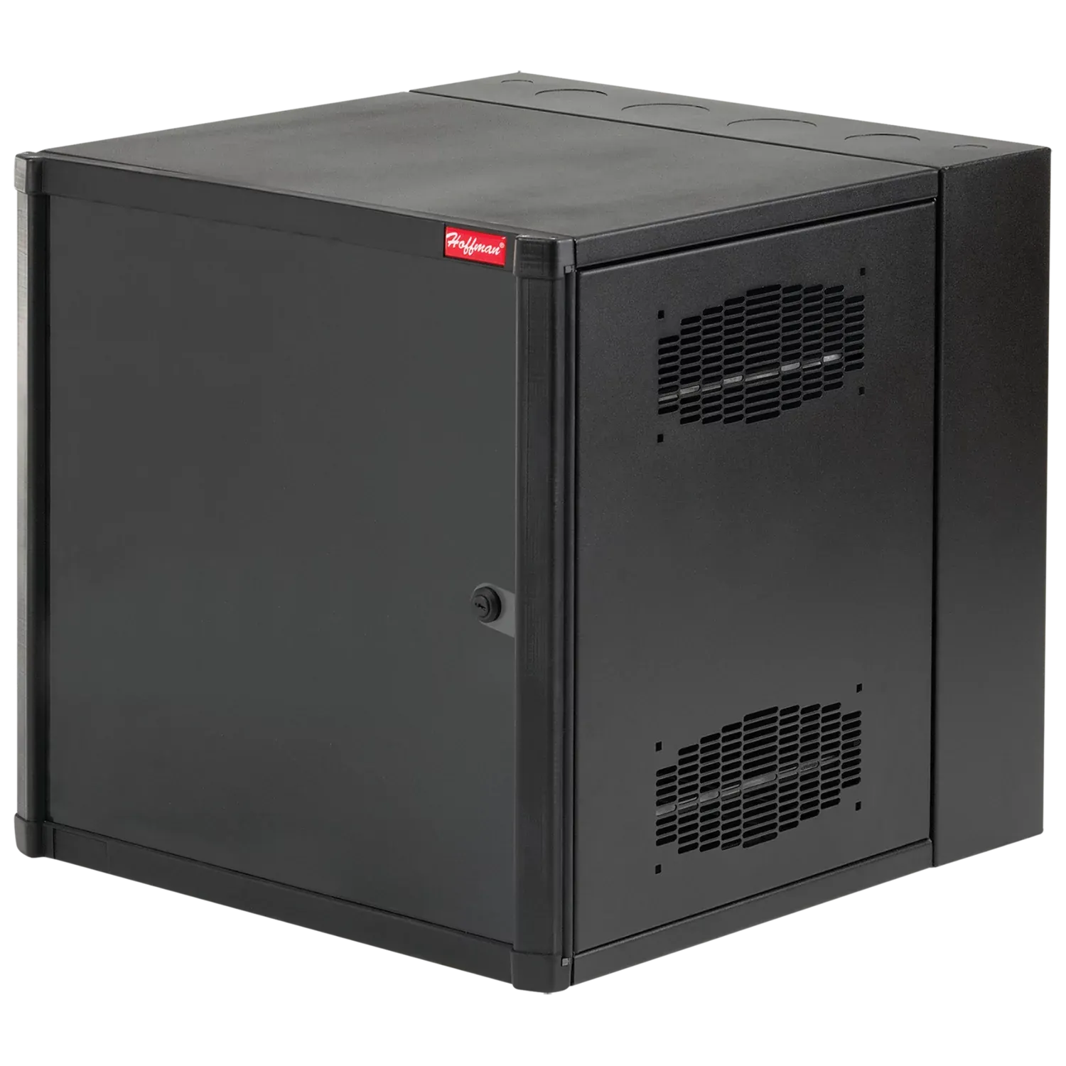 HOFFMAN EWMS242418 Cabinet, Double Hinge, Type 1, 24 x 24 x 18 Inch Size, Black, Steel, Solid | CH8JTB