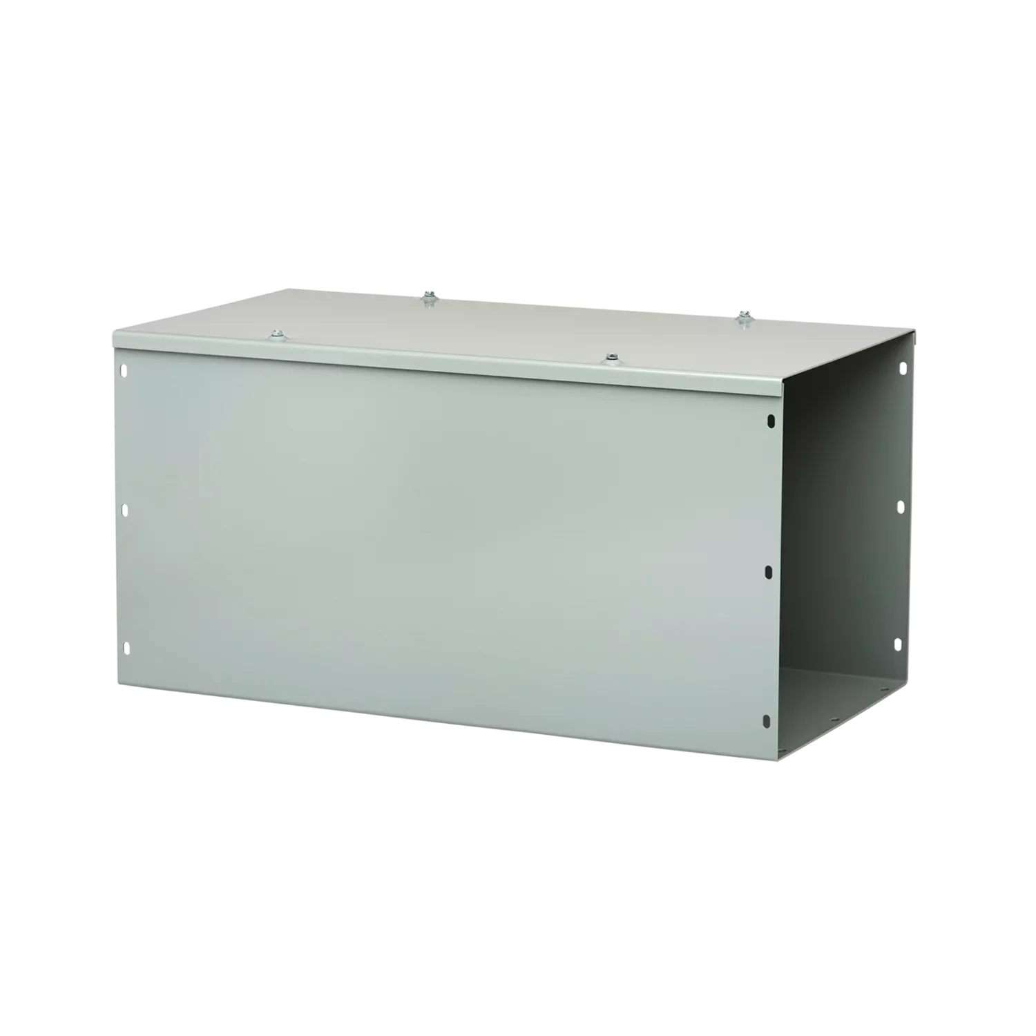 HOFFMAN F1010G12 Wiring Trough, Straight Section, 10 x 10 x 12 Inch Size, Gray, Steel | CH8JYD