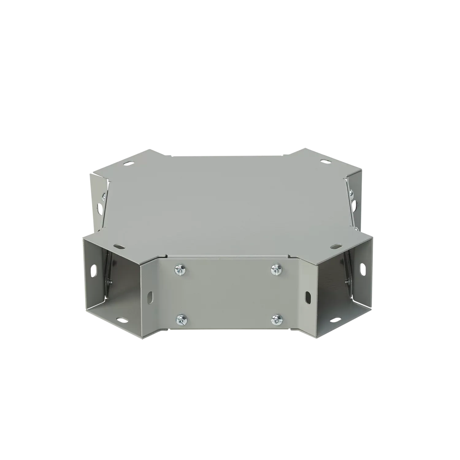 HOFFMAN F88X Cross Fitting, Fits 8 x 8 Inch Size, Gray, Steel | CH8LDF