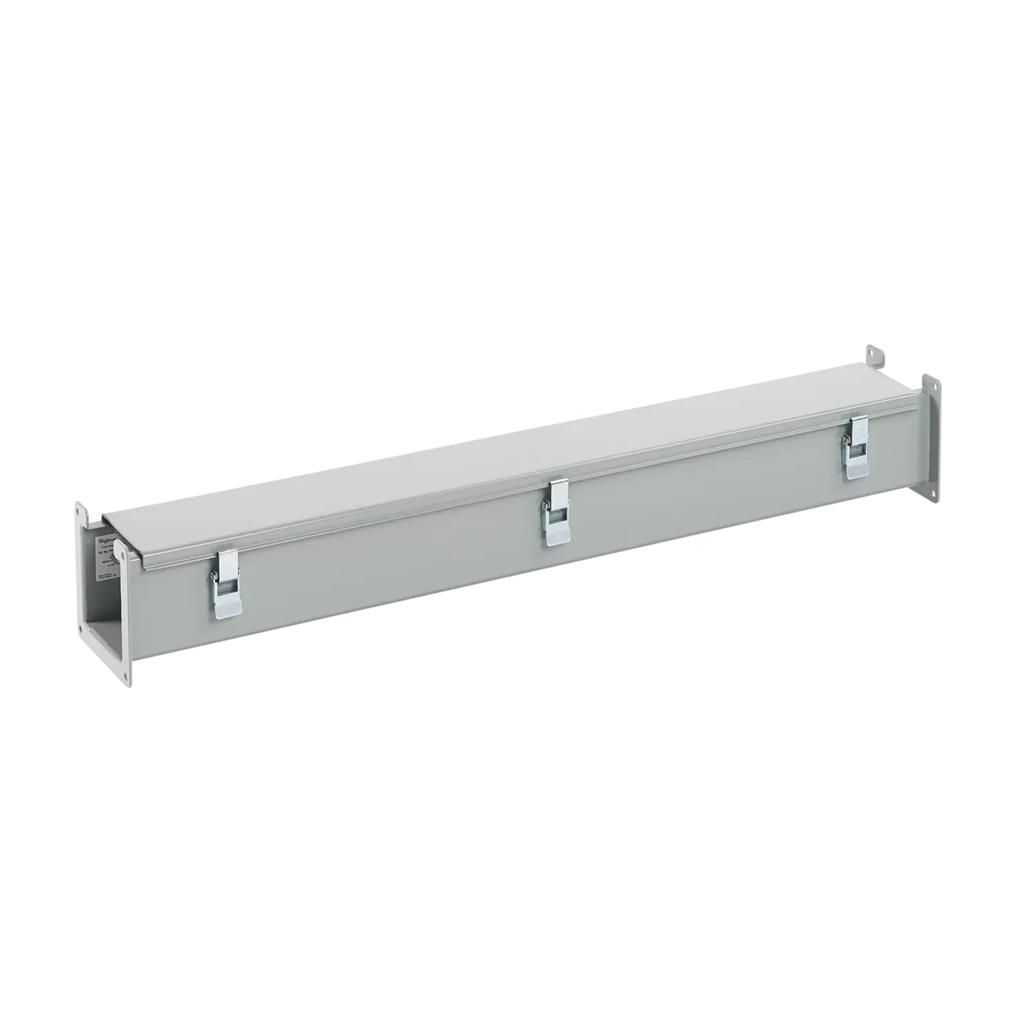 HOFFMAN F126L36 Wiring Trough, Straight Section, 12 x 6 x 36 Inch Size, Gray, Steel | CH8KCR