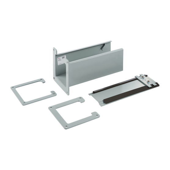 HOFFMAN F88LA Telescope Fitting Lay In, 8 x 8 Inch Size, Gray, Steel | CH8KZT