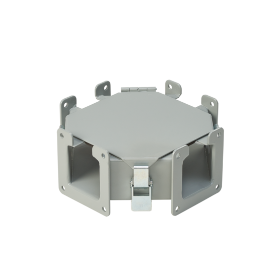 HOFFMAN F88LC Cross Fitting, 8 x 8 Inch Size, Gray, Steel | CH8KZV