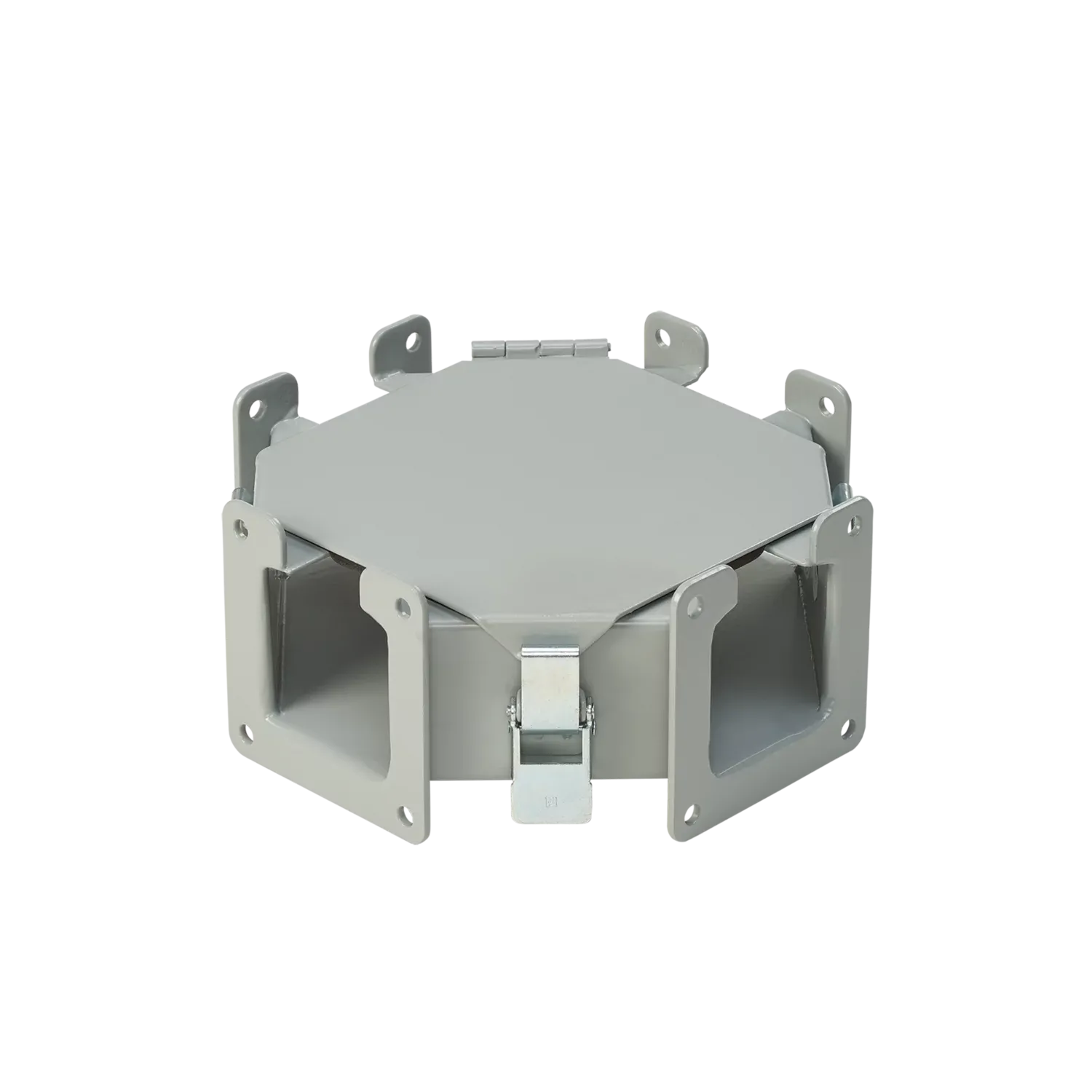 HOFFMAN F44LC Cross Fitting, 4 x 4 Inch Size, Gray, Steel | CH8KMA