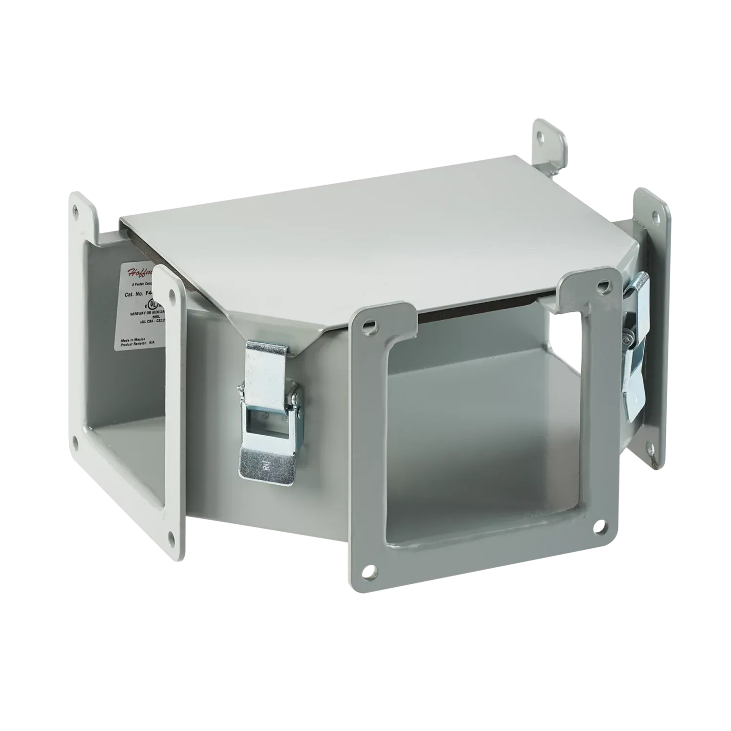 HOFFMAN F126LTA Tee Fitting, Top Opening, 12 x 6 Inch Size, Gray, Steel | CH8KDH