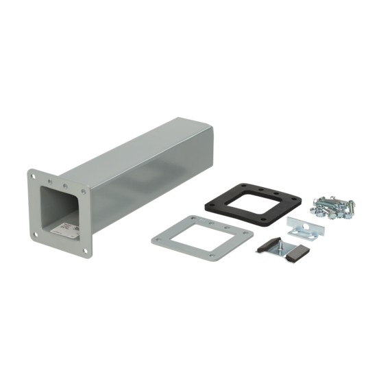 HOFFMAN F88LX Cut Off Fitting, 8 x 8 Inch Size, Gray, Steel | CH8LAL