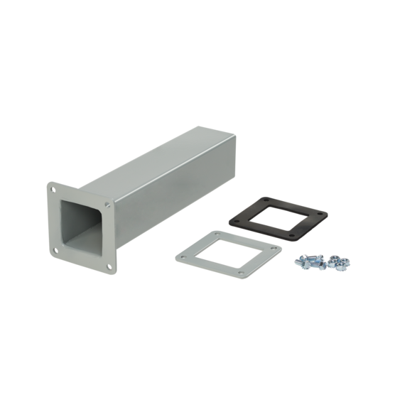 HOFFMAN F66WX Cut Off Fitting, 6 x 6 Inch Size, Gray, Steel | CH8KXT