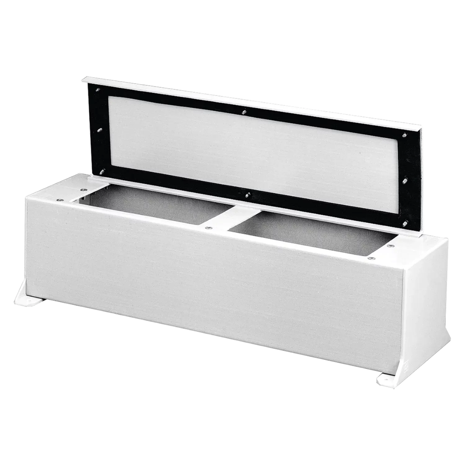 HOFFMAN F4412FG Fiberglass Wiring Trough, 4 x 4 x 12, Fiberglass | CH8KJY