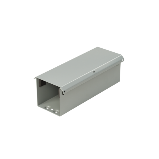 HOFFMAN F88T3R60 Lay In Wireway Straight Section, Type 3R, 8 x 8 x 60 Inch Size, Gray, Steel | CH8LBN